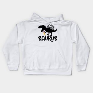 Teacher, Saurus, Roaring Dinosaur, Teacher’s Gift Kids Hoodie